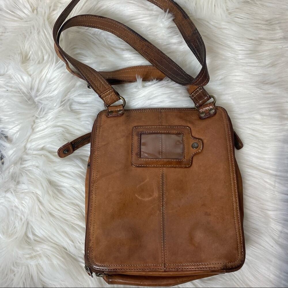 FOSSIL brown leather crossbody purse - Picture 13 of 16